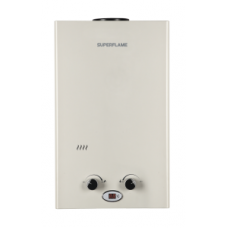 Газовый водонагреватель Superflame SF0212 6л. белый (Мощн. 12 кВт, расход 6 л/мин)
